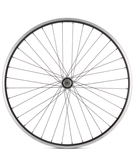 Hybrid Rear Quick Release Screw On Wheel black 700c Including Nutrak Zilent 700 x 38 Tyre + Tube