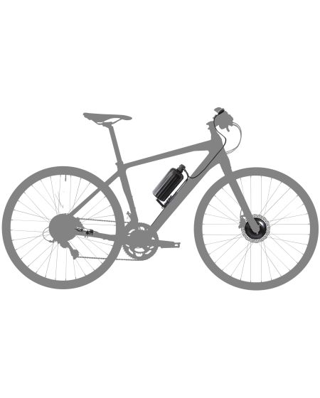 C1 Electric Bicycle Conversion Kit - EU for Black Disc Brake Bike 700C 32H Wheel