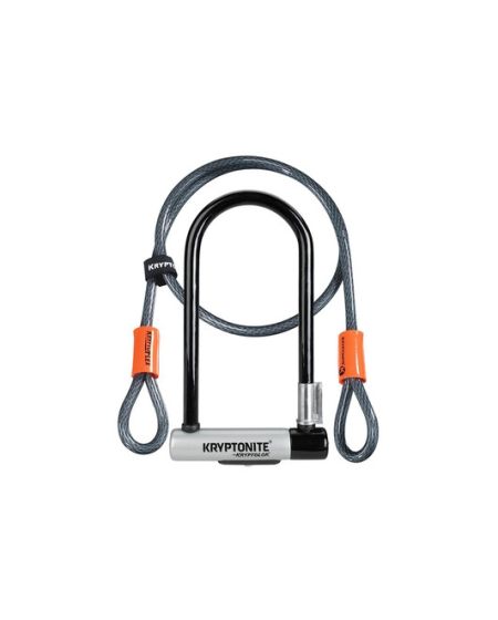 Kryptolok Standard U-Lock With 4 Foot Kryptoflex Cable Sold Secure Gold