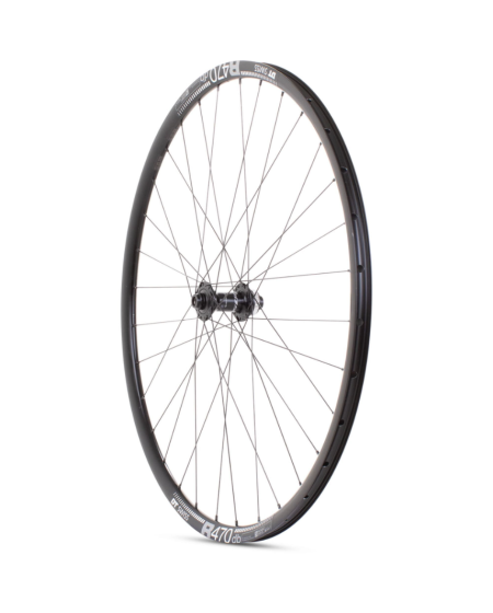 Road Front Disc Wheel Shimano 105 CL Hub TA 100x12mm DT Swiss R470 Rim black 700c