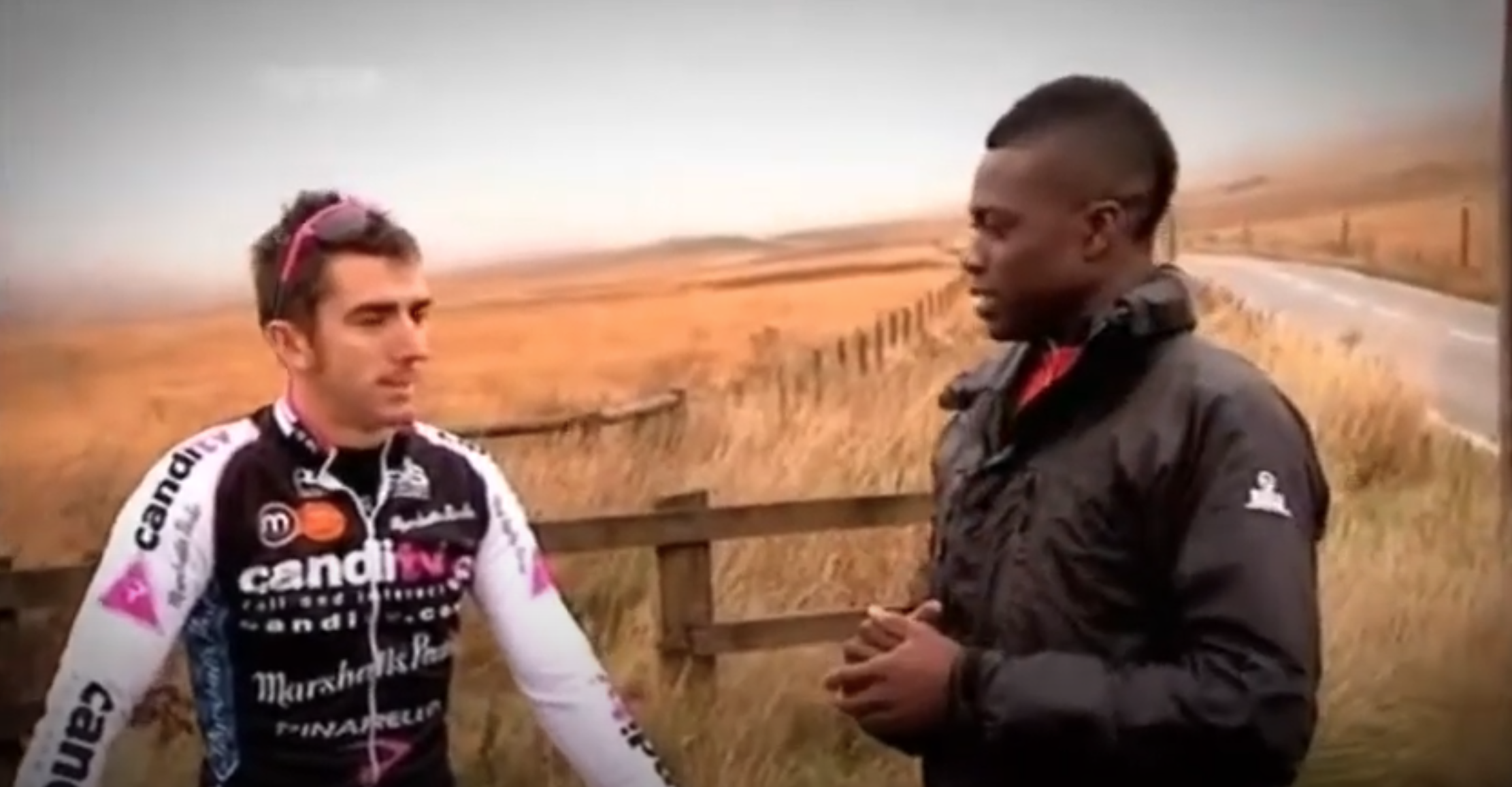 The iconic original Race against a Pro on the Gadget show where Ortis Deley races professional cyclist Russell Downing up a notorious hill climb