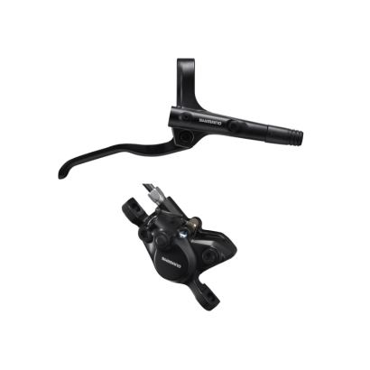 SHIMANO BR-MT200 / BL-MT200 bled brake lever/post mount calliper, black, front right