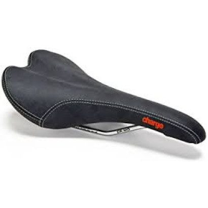 Charge Spoon Saddle with Cromo Rails Black