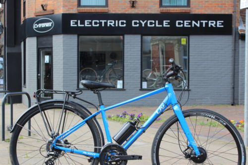 Customer's converted Giant Liv electric hybrid bike with Cytronex C1 pedal assist ebike kit.